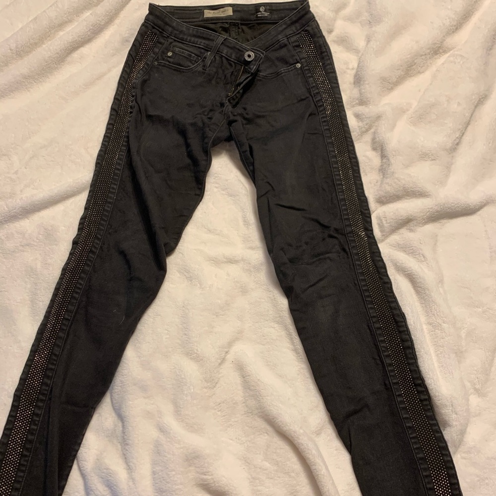 Black AG skinny jeans